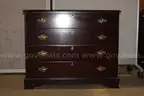 (1) Dark Wooden Four-Drawer Chest
