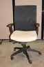 (1) Ergonomic Office Chair - Black Mesh &#x26; Beige Seat
