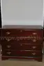 (1) Wooden 4-Drawer Dresser &#x2013; Brass Handles, Classic Finish