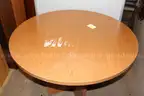 (1) Round Wooden Table &#x2013; Compact design, wood laminate finish