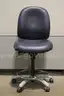 (1)Global Industries Blue Drafting Chair &#x2013; Vinyl Seat, Adjustable Height, Rolling Base