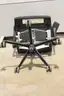 (1) Steelcase Black Mesh Back Office Chair &#x2013; Rolling Base, Adjustable Arms
