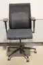 (1) Steelcase Black Mesh Back Office Chair &#x2013; Rolling Base, Adjustable Arms