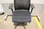 (1) Steelcase Black Mesh Back Office Chair &#x2013; Rolling Base, Adjustable Arms