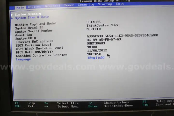 (1) Lenovo ThinkCentre M92z AIO &#x2013; Intel i5, 8GB RAM, DVD-ROM