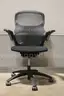(1) Knoll Office Chair &#x2013; Mesh Back, Black, Adjustable Arms