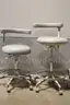 (2) A-dec Lab Stools &#x2013; Adjustable Height, Rolling Base