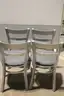 (4) Jasper Dining Chairs &#x2013; Upholstered Silver Frame
