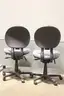 (2) Steelcase Office Chairs &#x2013; Rolling base with adjustable height and back
