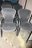 (6) Herman Miller Caper Chairs &#x2013; Black Mesh Back, Sled Base