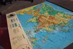 (1) Vintage Cram&#x27;s Physical &#x26; Political Wall Map of Asia