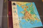 (1) Vintage Cram&#x27;s Physical &#x26; Political Wall Map of Asia