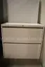 (1) 2-Drawer Lateral Filing Cabinet &#x2013; Beige Metal
