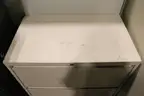 (1) 2-Drawer Lateral Filing Cabinet &#x2013; Beige Metal
