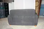 (1) Retro Style Two Seater Sofa - Bold Pattern Upholstery