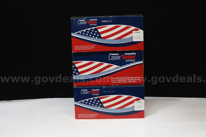 (3) Premium Compatible Laser Toner Cartridges