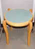 (1) Light blue 19.5&#x22; Diameter Table