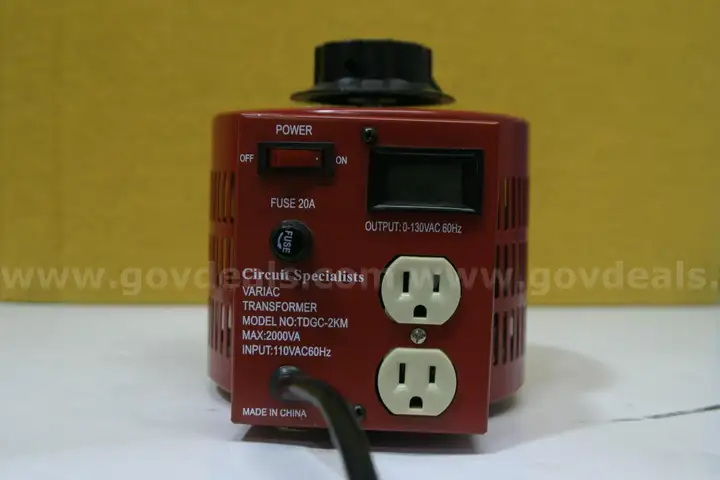 (2) Circuit Specialists Variac Transformer
