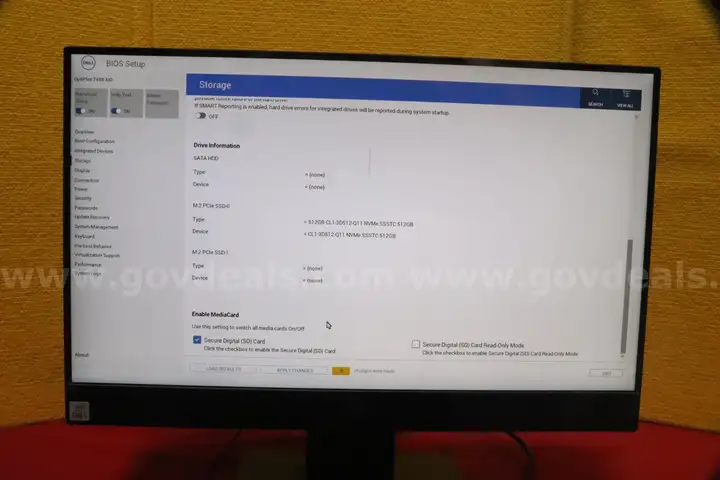 (1) Dell OptiPlex 7490 AIO, Memory 16GB, HDD/SDD 512GB, Processor i5-10500