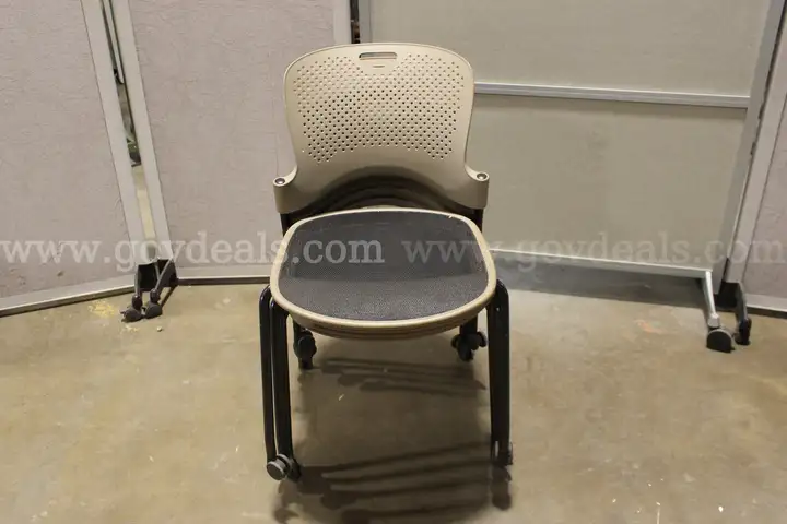 (4) Herman Miller Stackable Chairs