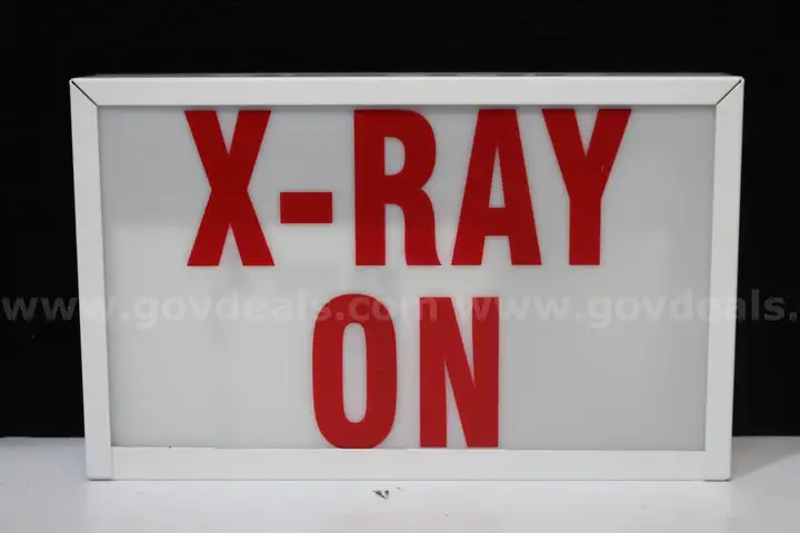 (1) Lighted X-Ray On Sign