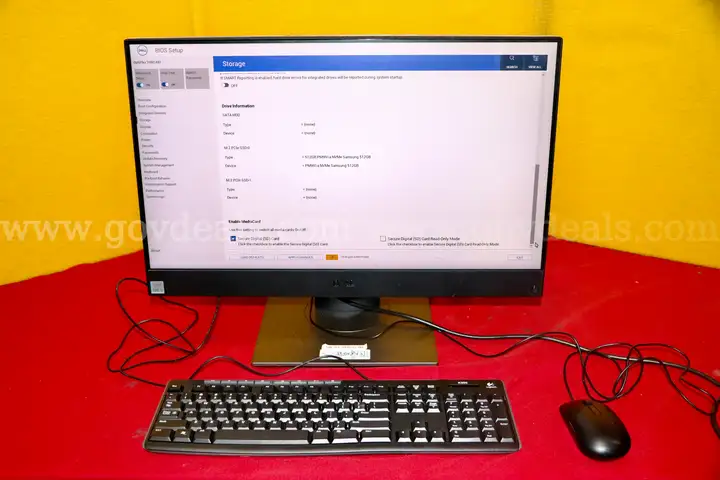 (1) Dell OptiPlex 7490 AIO, i5-10500, 16GB RAM, 512GB HD, (1) Power Cord, (1) Keyboard, (1) Mouse