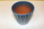 (1) Blue Ceramic Pot