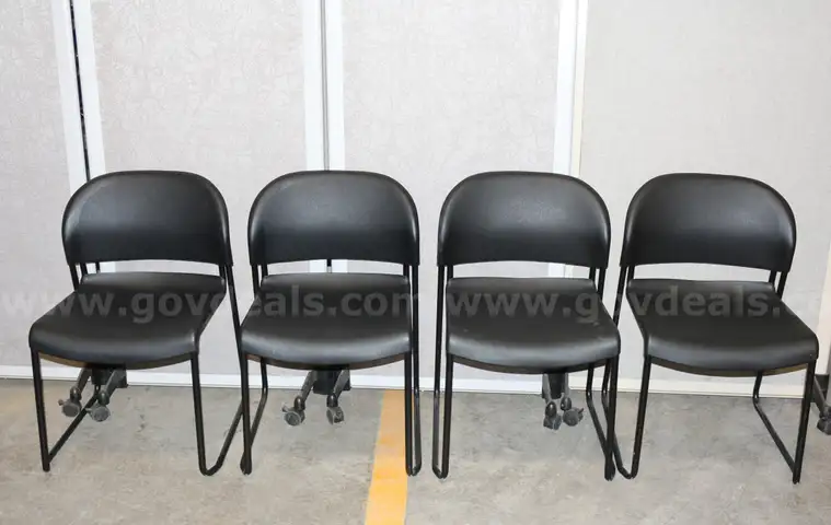 (4) Guest Stacker Chairs MFG by The Hon Company