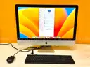 (1) Apple iMac 27” 2017- Core i5, 16GB RAM, 2TB, OS: Ventura, (1) Charger, (1) Mouse, (1) Keyboard