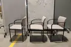 (3) Steelcase Stackable Chairs