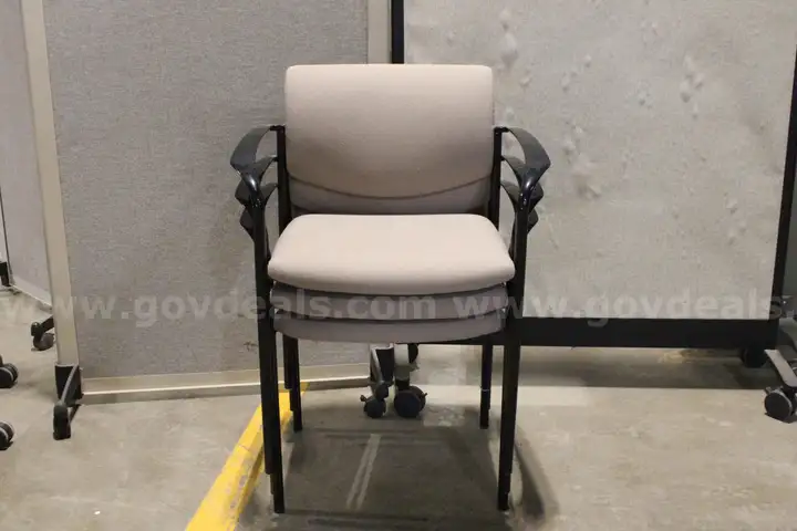 (3) Steelcase Stackable Chairs