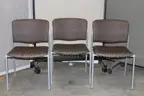 (3) Kimball Stackable Office Chairs