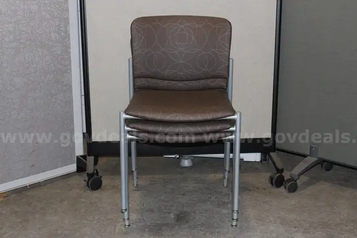 (3) Kimball Stackable Office Chairs