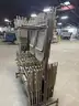 Lot of 57 Steel Folding Chairs w/Rolling Rack