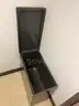 Metal cabinet, maybe for photo storage originally?