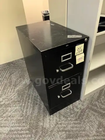 File, 2 drawer, black