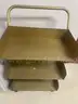 Rolling Library Book Cart and desk lamp - Lot 186