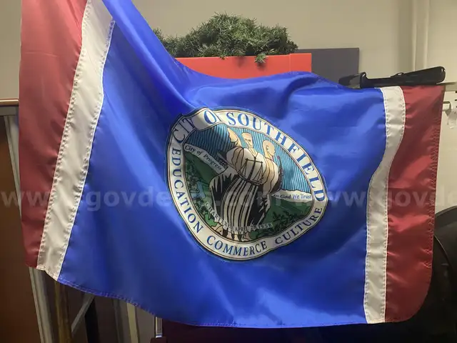 Flags with poles and base (3) - Lot 201