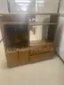 Entertainment Center and wooden book shelf - Lot 310