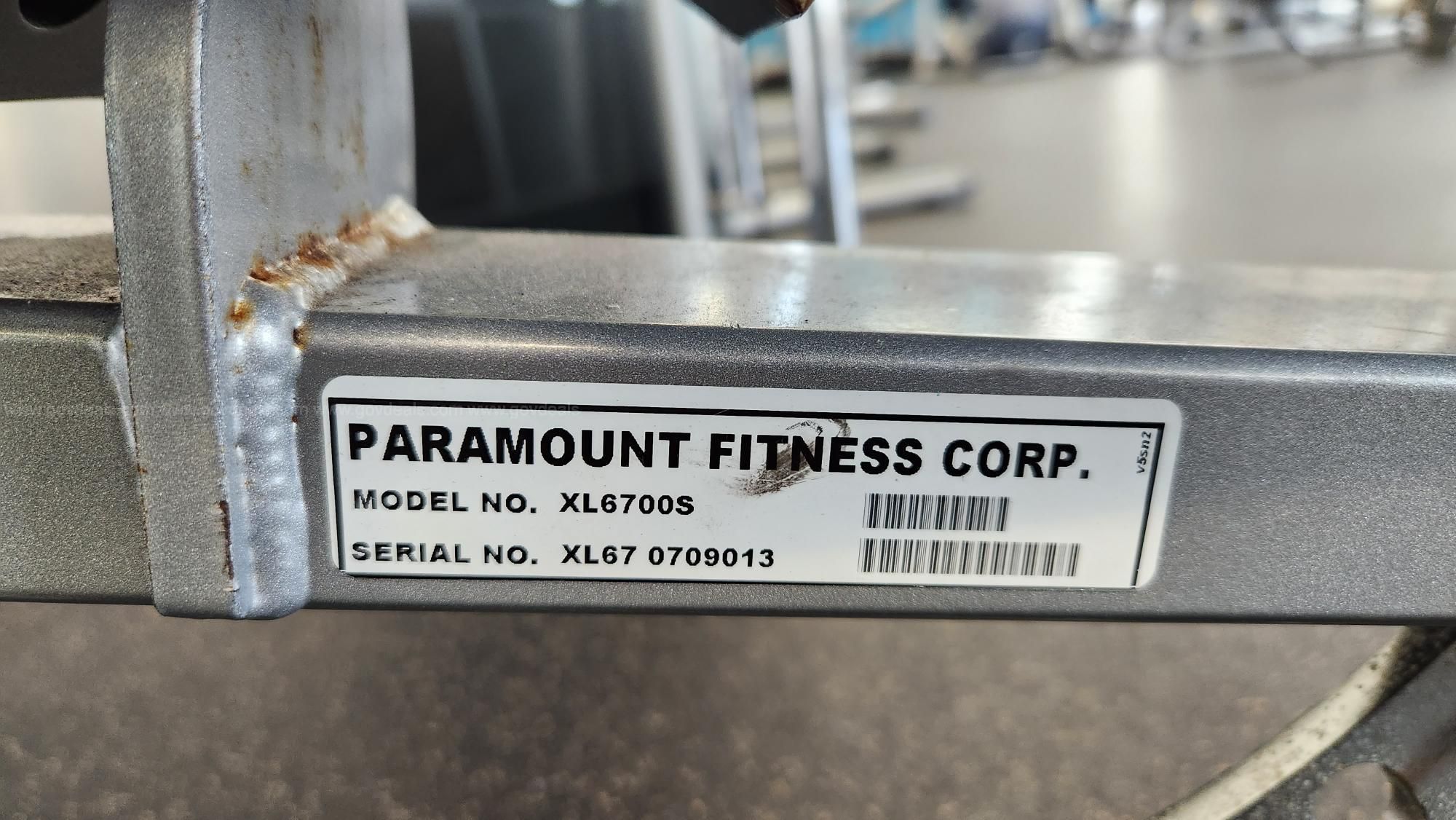 Paramount Adjustable Bench GovDeals