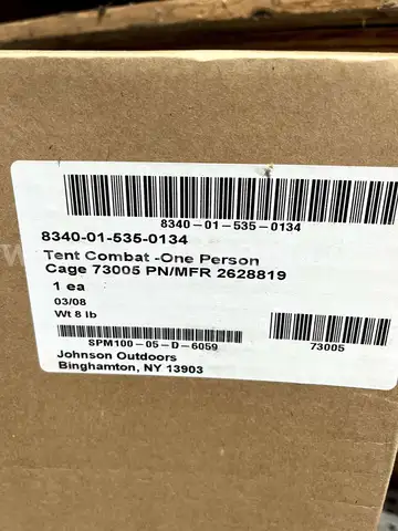 Eureka one person combat tent