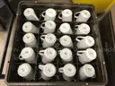 Lot of Various Ceramic Mugs, Water Glasses, Storage Trays, Etc.,