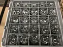 Lot of Various Ceramic Mugs, Water Glasses, Storage Trays, Etc.,