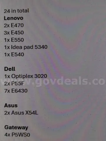 24 Laptops and towers