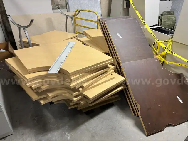 Assortment of Steelcase Wood Tops