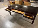 (1) Gianni Desk with Glass Top