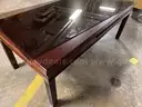 (1) Gianni Desk with Glass Top