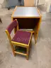 (1) Study Carrel with Chair