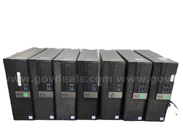 Seven (7) Dell CPU&#x27;s Lot # 1 - No Power Cprds