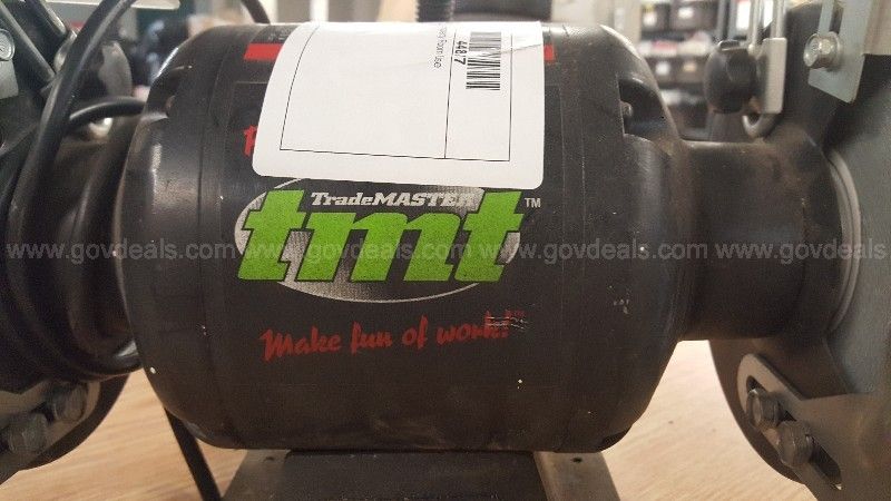 Trademaster TMT 6 Bench Grinder with Light GovDeals